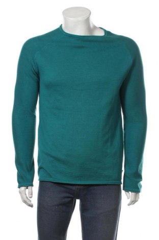 Мъжки пуловер Q/S by S.Oliver, Размер L, Цвят Син, Памук, Цена 52,47 лв.