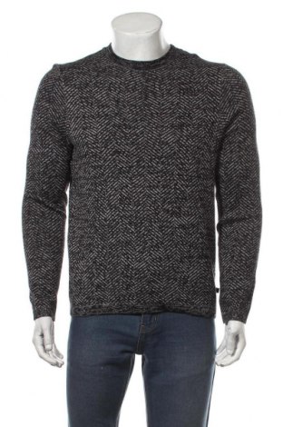 Мъжки пуловер Q/S by S.Oliver, Размер M, Цвят Черен, 50% акрил, 50% памук, Цена 32,67 лв.