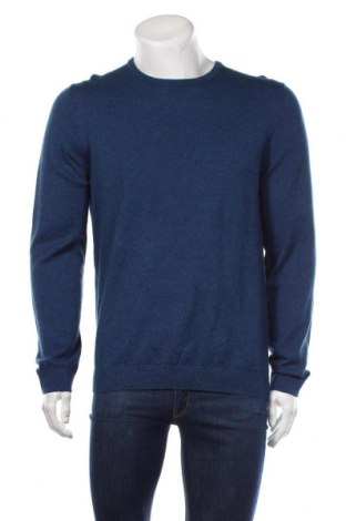 Ανδρικό πουλόβερ S.Oliver, Μέγεθος L, Χρώμα Μπλέ, Βαμβάκι, Τιμή 32,12 €