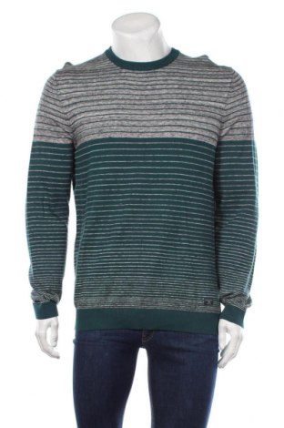 Мъжки пуловер S.Oliver, Размер L, Цвят Зелен, Памук, Цена 29,37 лв.