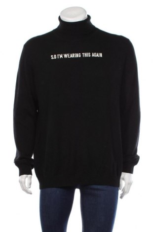 Ανδρικό πουλόβερ S.Oliver, Μέγεθος XL, Χρώμα Μαύρο, 70% μαλλί, 30% κασμίρι, Τιμή 57,37 €