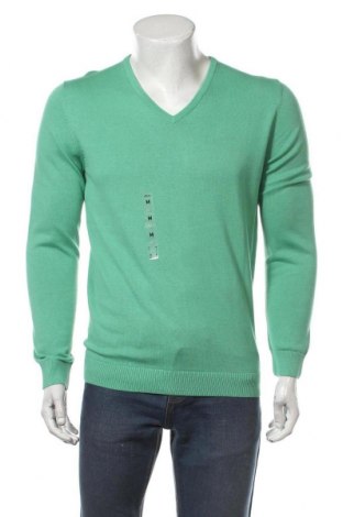 Мъжки пуловер S.Oliver, Размер M, Цвят Зелен, 100% памук, Цена 44,50 лв.