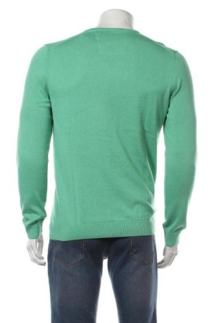 Мъжки пуловер S.Oliver, Размер M, Цвят Зелен, 100% памук, Цена 66,75 лв.