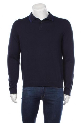 Ανδρικό πουλόβερ S.Oliver, Μέγεθος L, Χρώμα Μπλέ, 100% βαμβάκι, Τιμή 32,12 €