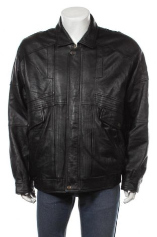 Мъжко кожено яке Leather Man, Размер XXL, Цвят Черен, Естествена кожа, Цена 65,10 лв.
