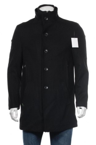 Мъжко палто Bruno Banani, Размер L, Цвят Черен, 60% вълна, 35% полиестер, 2% полиамид, 3% вискоза, Цена 139,30 лв.