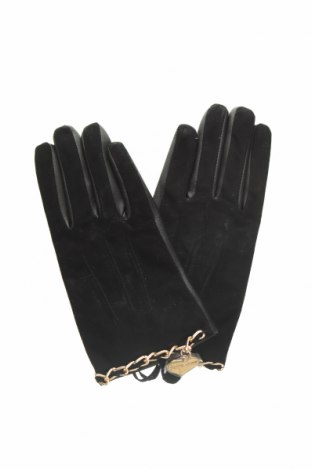 Γάντια TWINSET, Χρώμα Μαύρο, Γνήσιο δέρμα, φυσικό σουέτ, Τιμή 60,98 €