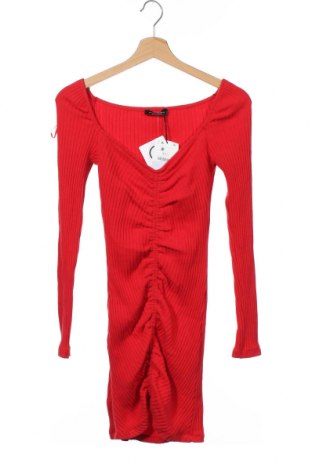 Sukienka Bershka, Rozmiar XS, Kolor Czerwony, 96% bawełna, 4% elastyna, Cena 96,00 zł