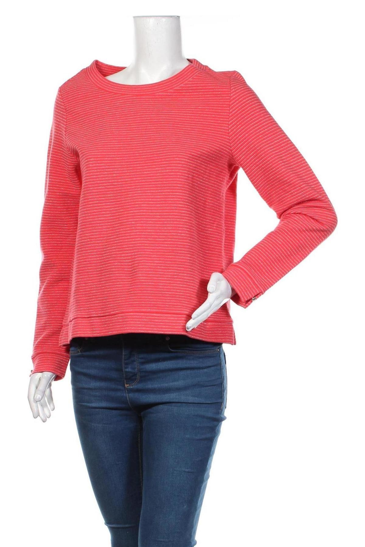 Дамска блуза S.Oliver, Размер S, Цвят Червен, 70% памук, 20% вискоза, 10% метални нишки, Цена 59,25 лв.
