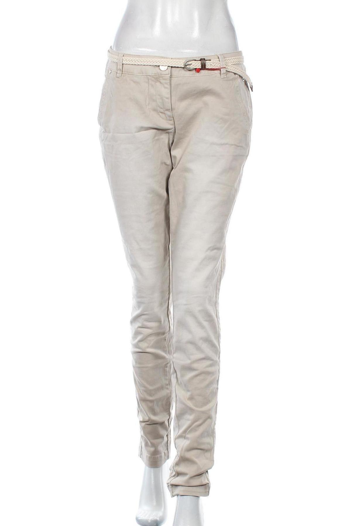 Γυναικείο παντελόνι S.Oliver, Μέγεθος S, Χρώμα  Μπέζ, 98% βαμβάκι, 2% ελαστάνη, Τιμή 22,48 €