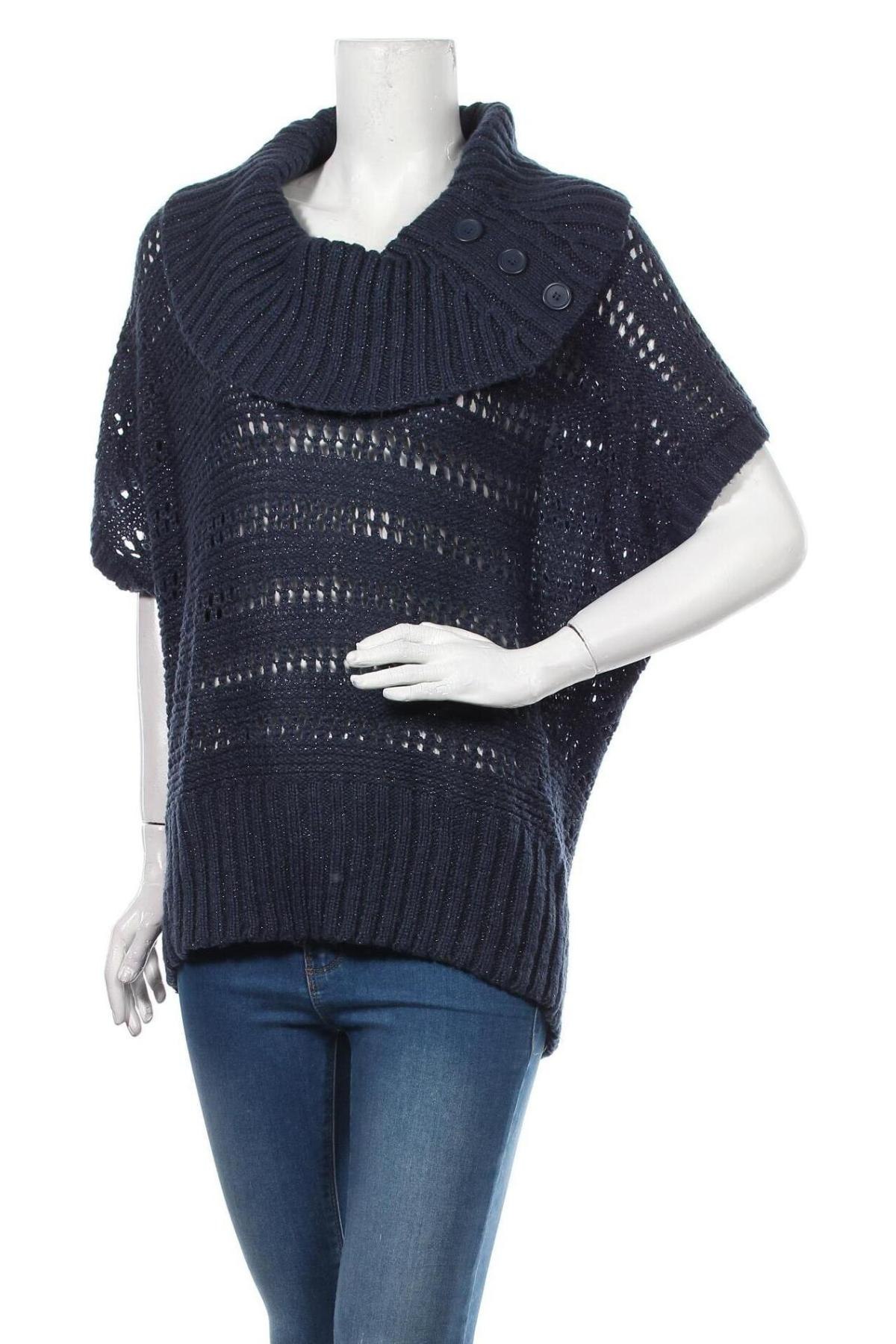 Дамски пуловер Yessica, Размер M, Цвят Син, Цена 25,20 лв.