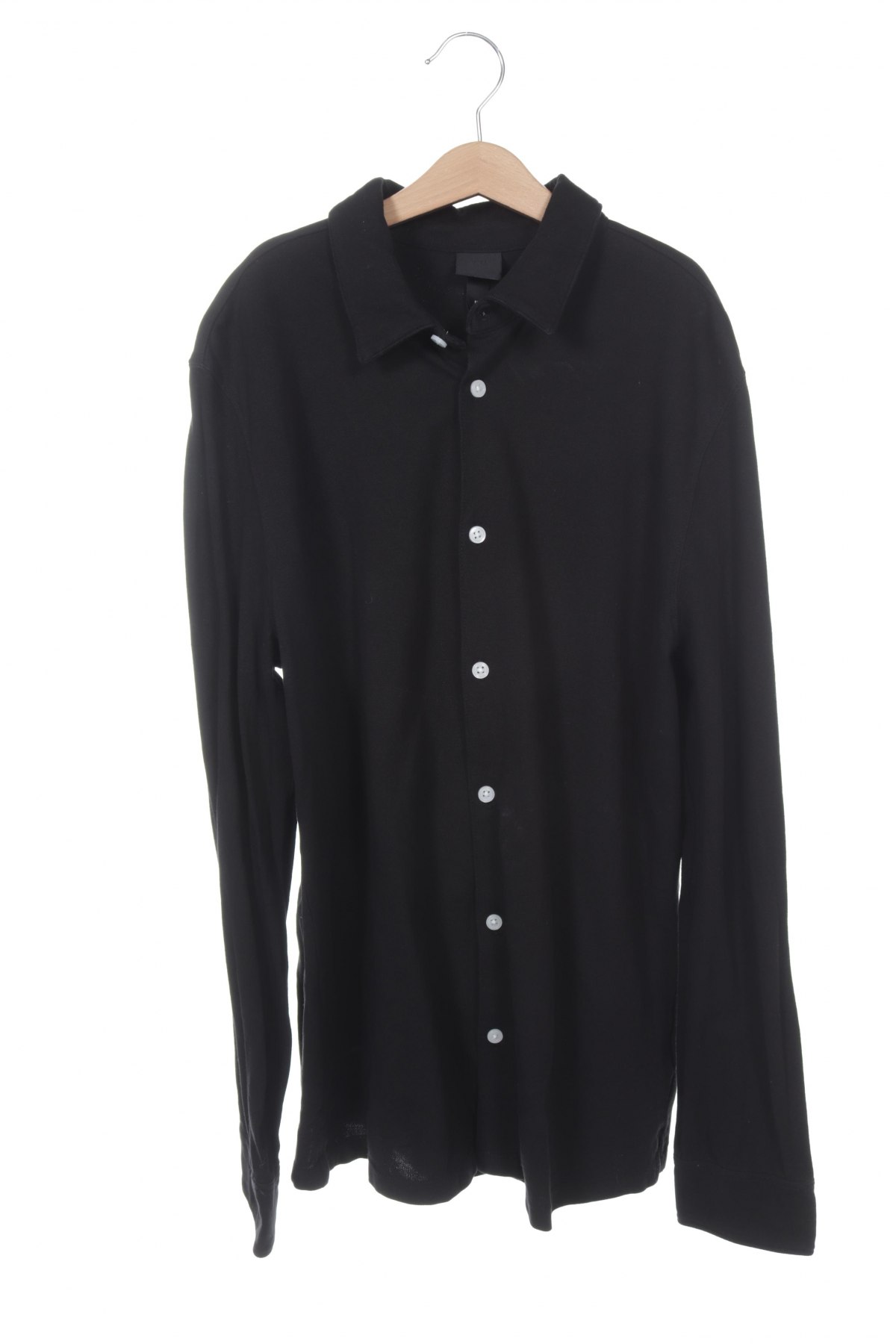 Pánská košile  H&M, Velikost S, Barva Černá, 95% bavlna, 5% elastan, Cena  331,00 Kč