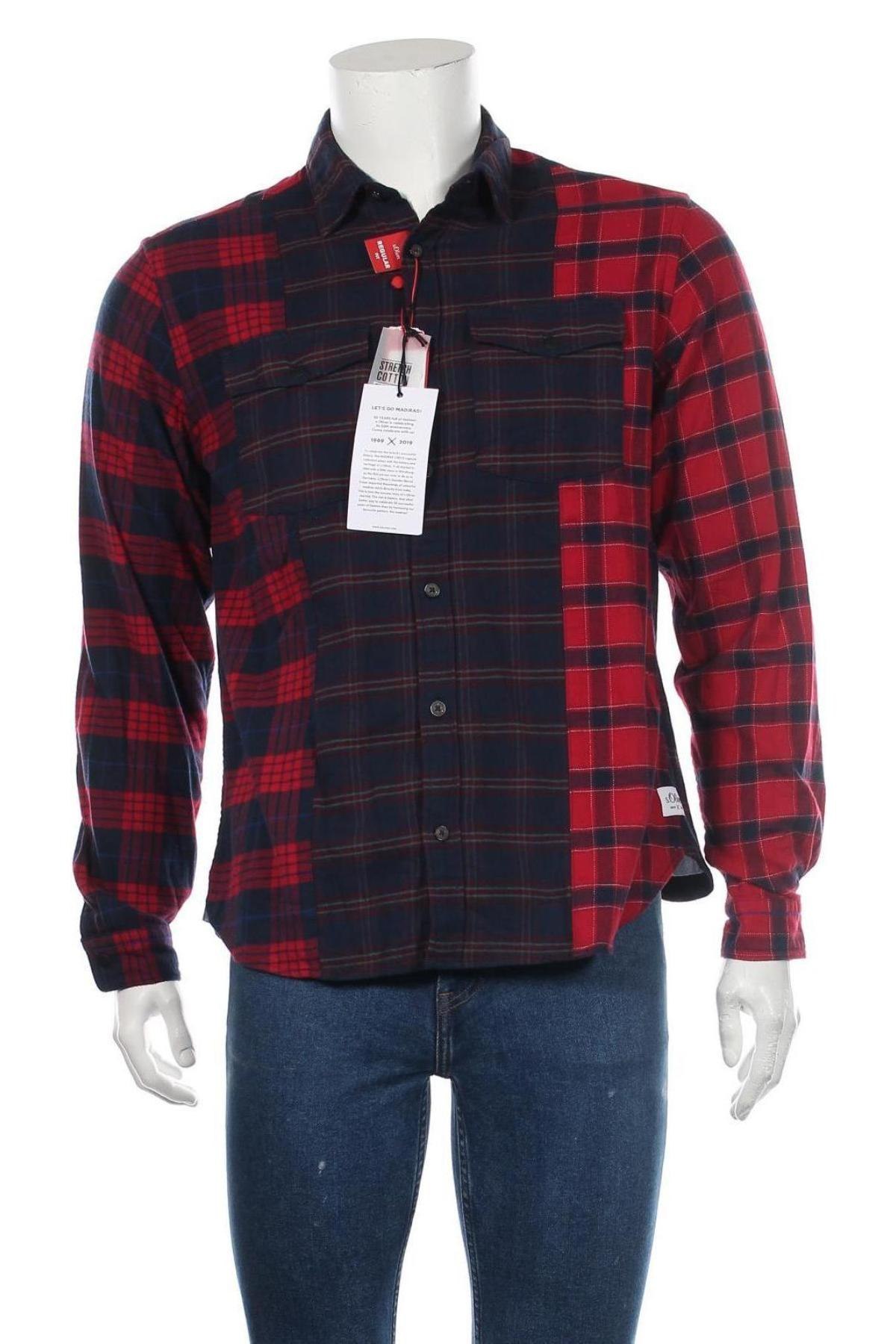 Pánská košile  S.Oliver, Velikost M, Barva Modrá, 97% bavlna, 3% elastan, Cena  968,00 Kč