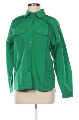 Γυναικείο πουκάμισο Pieces, Μέγεθος S, Χρώμα Πράσινο, Τιμή 5,44 €