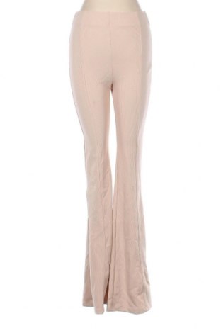 Γυναικείο παντελόνι Bershka, Μέγεθος L, Χρώμα  Μπέζ, Τιμή 4,19 €