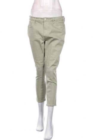 Дамски панталон Jeanswest, Размер L, Цвят Зелен, 90% памук, 8% полиестер, 2% еластан, Цена 18,00 лв.