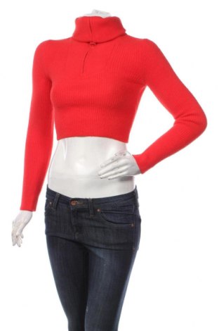 Дамски пуловер Bershka, Размер S, Цвят Червен, Цена 8,10 лв.