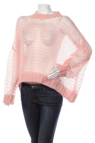 Дамски пуловер N 21, Размер M, Цвят Розов, 58% мохер, 37% полиамид, 5% вълна, Цена 188,00 лв.