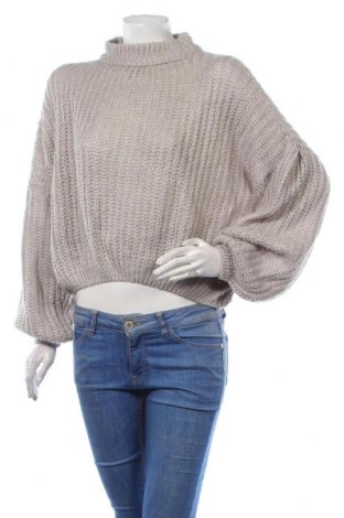 Дамски пуловер Simplee, Размер M, Цвят Сив, Цена 7,00 лв.