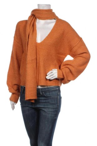 Γυναικείο πουλόβερ Who What Wear, Μέγεθος M, Χρώμα Πορτοκαλί, Τιμή 37,52 €