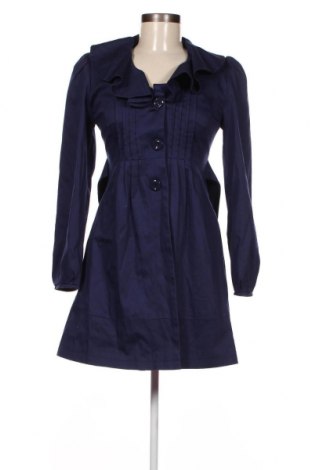 Дамски шлифер Miss Selfridge, Размер XS, Цвят Син, 95% памук, 5% еластан, Цена 54,60 лв.