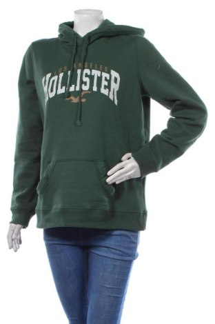 Дамски суичър Hollister, Размер L, Цвят Зелен, 60% памук, 40% полиестер, Цена 41,20 лв.