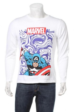 Мъжка блуза Marvel, Размер S, Цвят Бял, Цена 11,40 лв.