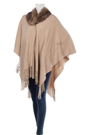 Poncho Canda, Mărime M, Culoare Bej, Preț 29,61 Lei