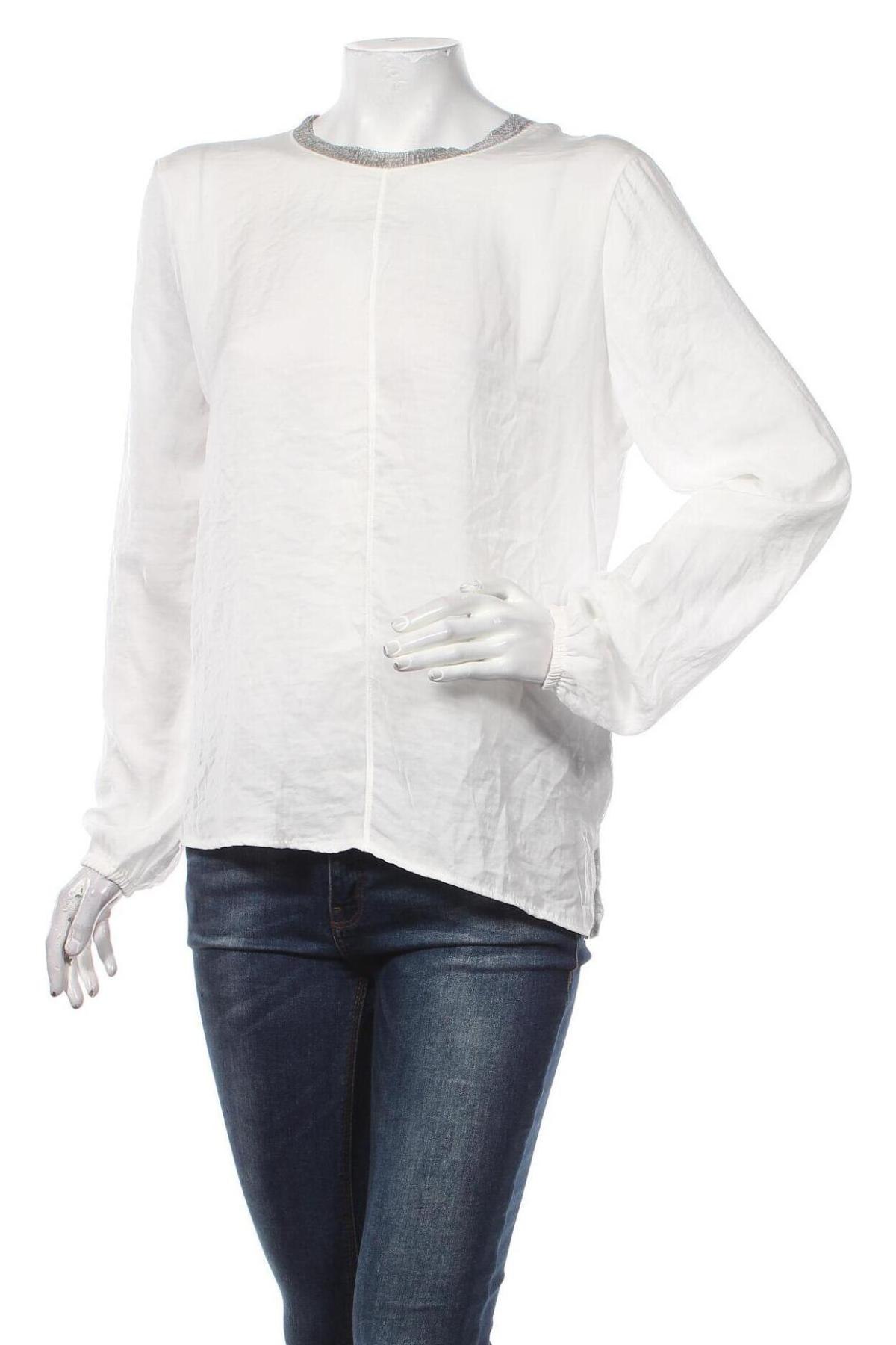 Γυναικεία μπλούζα Piazza Italia, Μέγεθος L, Χρώμα Λευκό, Τιμή 26,29 €