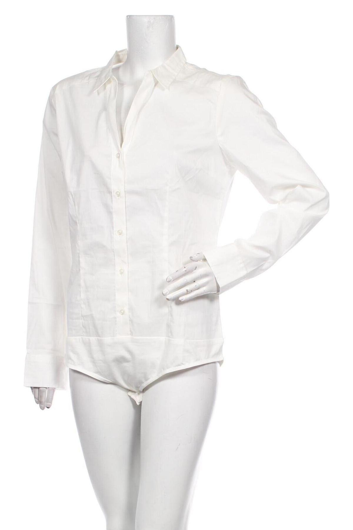 Дамска риза-боди Vero Moda, Размер XL, Цвят Бял, Памук, полиамид, еластан, Цена 33,60 лв.