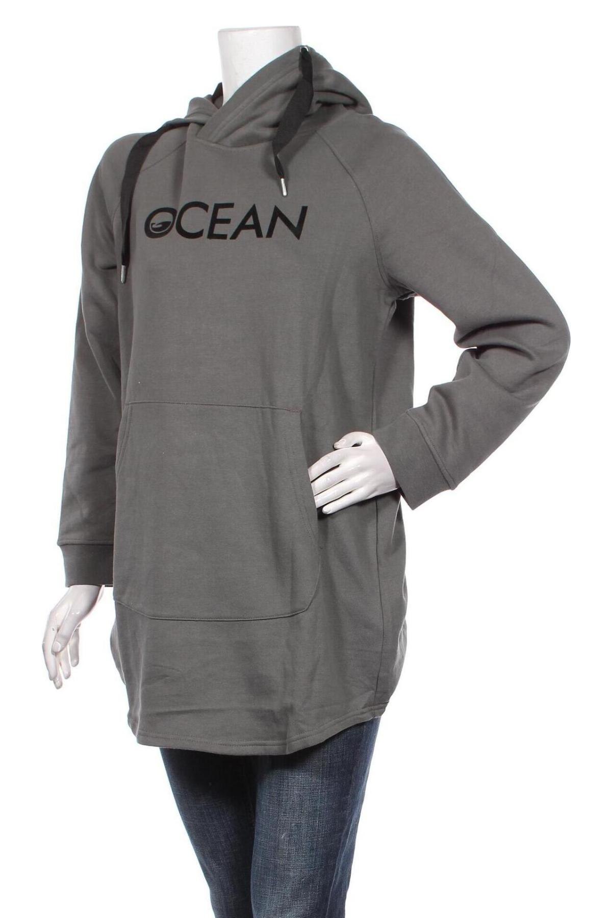 Γυναικείο φούτερ Ocean, Μέγεθος M, Χρώμα Γκρί, Τιμή 30,93 €