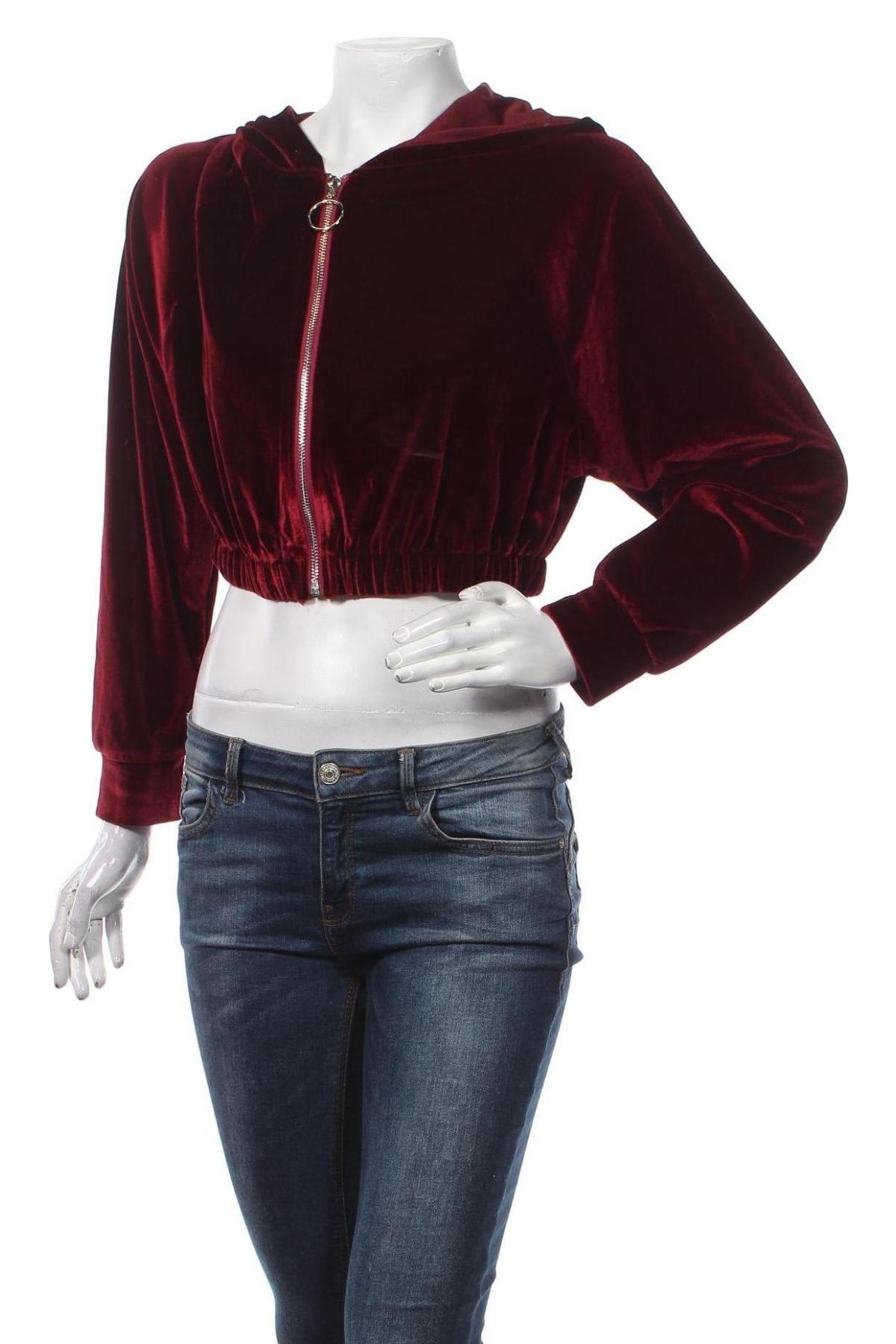 Γυναικείο φούτερ SHEIN, Μέγεθος M, Χρώμα Κόκκινο, 95% πολυεστέρας, 5% ελαστάνη, Τιμή 10,14 €