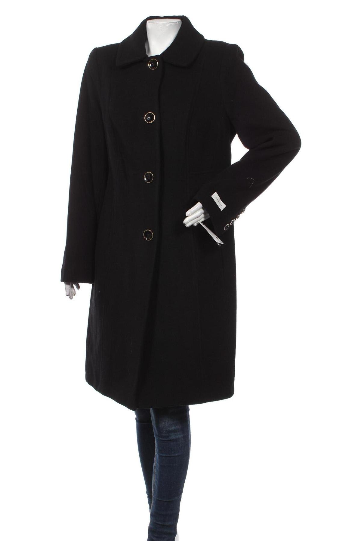 Дамско палто Anne Klein, Размер L, Цвят Черен, Цена 533,40 лв.