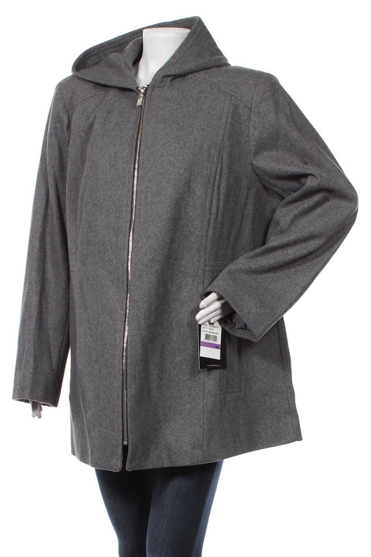 Γυναικείο παλτό London Fog, Μέγεθος XXL, Χρώμα Γκρί, Τιμή 118,04 €