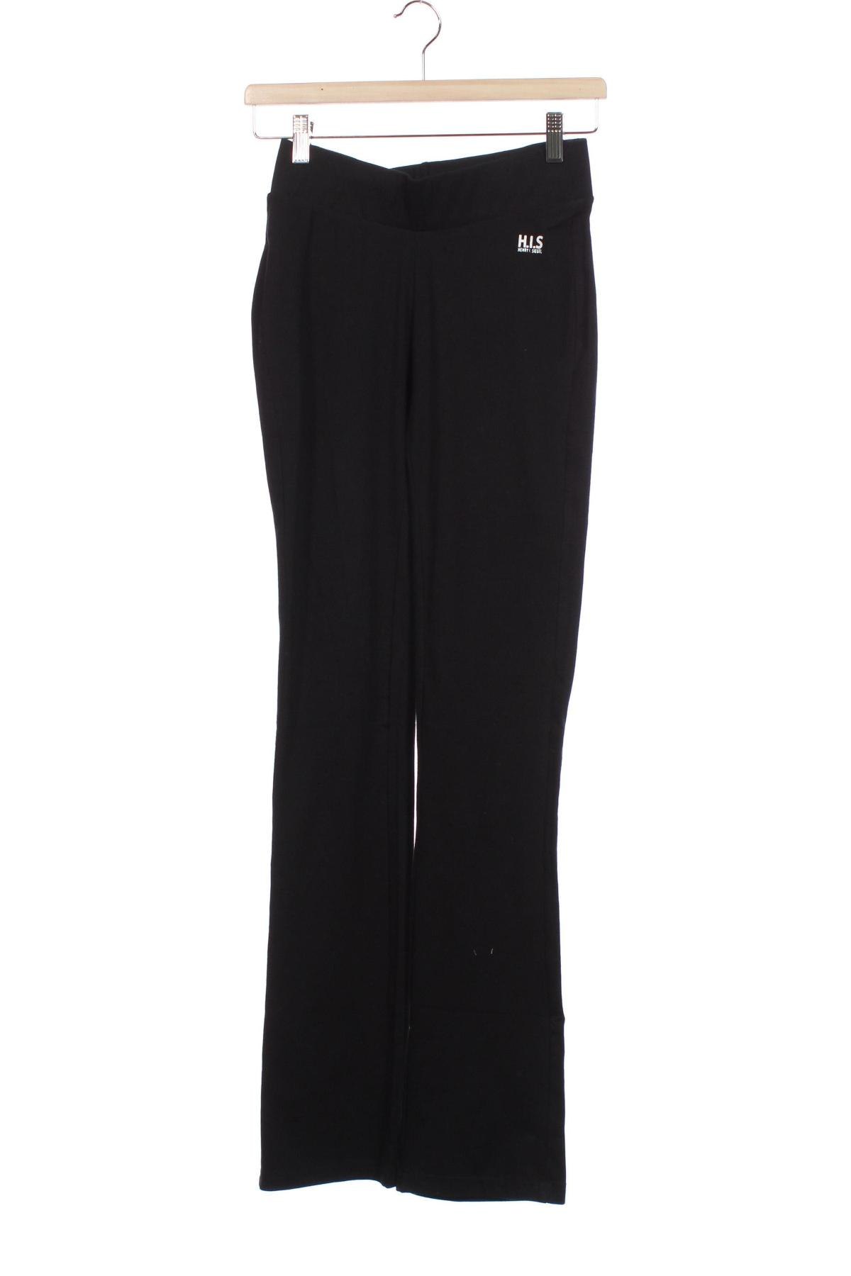 Γυναικείο αθλητικό παντελόνι H.I.S, Μέγεθος XS, Χρώμα Μαύρο, 95% βαμβάκι, 5% ελαστάνη, Τιμή 12,99 €
