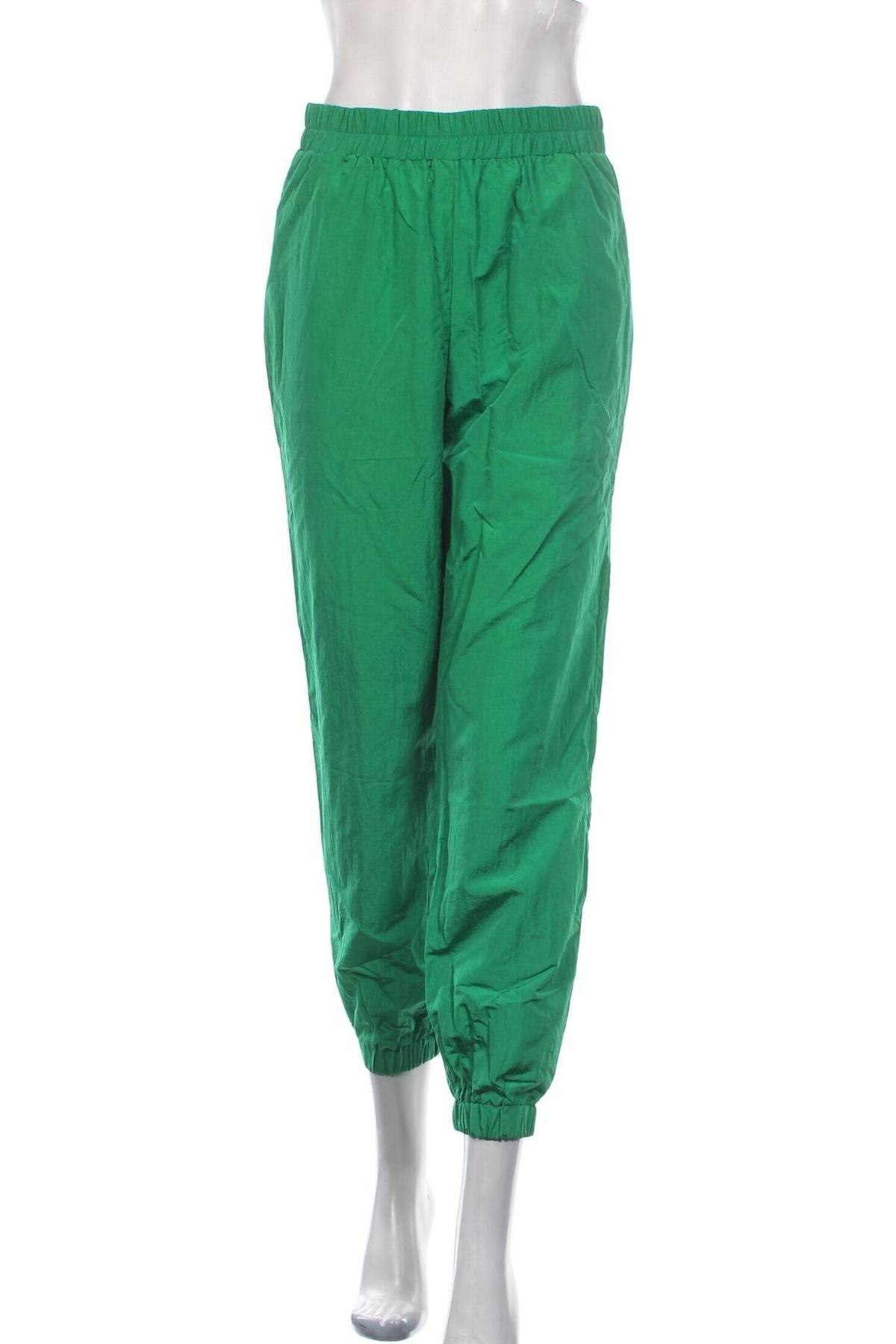 Γυναικείο αθλητικό παντελόνι Pieces, Μέγεθος M, Χρώμα Πράσινο, Πολυαμίδη, Τιμή 19,79 €