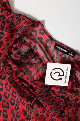 Дамска блуза Crazy World, Размер M, Цвят Многоцветен, Цена 6,65 лв.