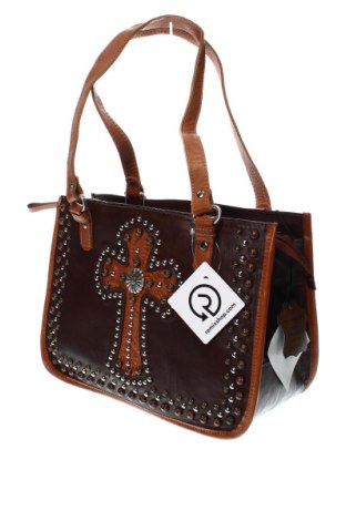 Дамска чанта American West Handbags, Цвят Кафяв, Цена 119,08 лв.