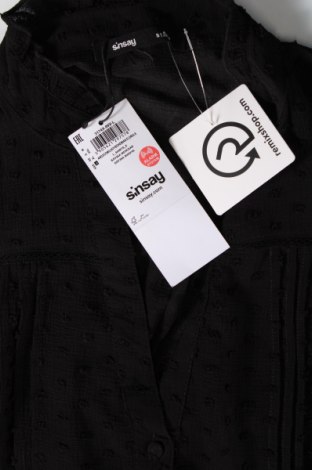 Дамска риза Sinsay, Размер L, Цвят Черен, Цена 18,00 лв.
