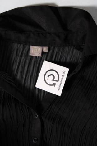 Γυναικείο πουκάμισο Tu, Μέγεθος L, Χρώμα Μαύρο, Τιμή 12,83 €