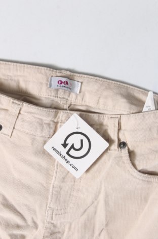 Pantaloni de velvet de femei Flash Lights, Mărime M, Culoare Ecru, Preț 29,57 Lei