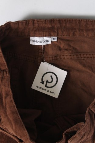 Pantaloni de velvet de femei Trend One, Mărime L, Culoare Maro, Preț 21,94 Lei