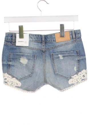 Pantaloni scurți de femei Zara, Mărime XS, Culoare Albastru, Preț 41,94 Lei