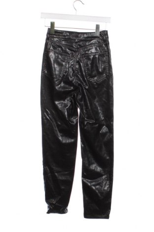 Дамски кожен панталон H&M Divided, Размер XS, Цвят Черен, Цена 5,22 лв.