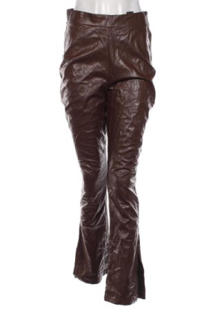 Pantaloni de piele pentru damă Nly Trend, Mărime M, Culoare Maro, Preț 9,54 Lei