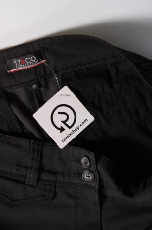 Дамски панталон 17 & Co., Размер L, Цвят Черен, Цена 12,18 лв.