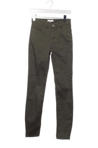 Дамски панталон H&M, Размер XS, Цвят Зелен, Цена 4,35 лв.