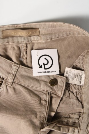 Дамски панталон Studs War, Размер M, Цвят Кафяв, Цена 12,92 лв.