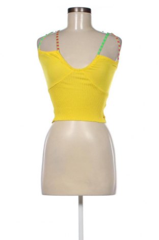 Γυναικείο αμάνικο μπλουζάκι Miss Sixty, Μέγεθος M, Χρώμα Κίτρινο, Τιμή 7,77 €