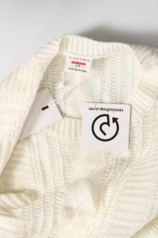 Дамски пуловер Castro, Размер S, Цвят Бял, Цена 11,50 лв.
